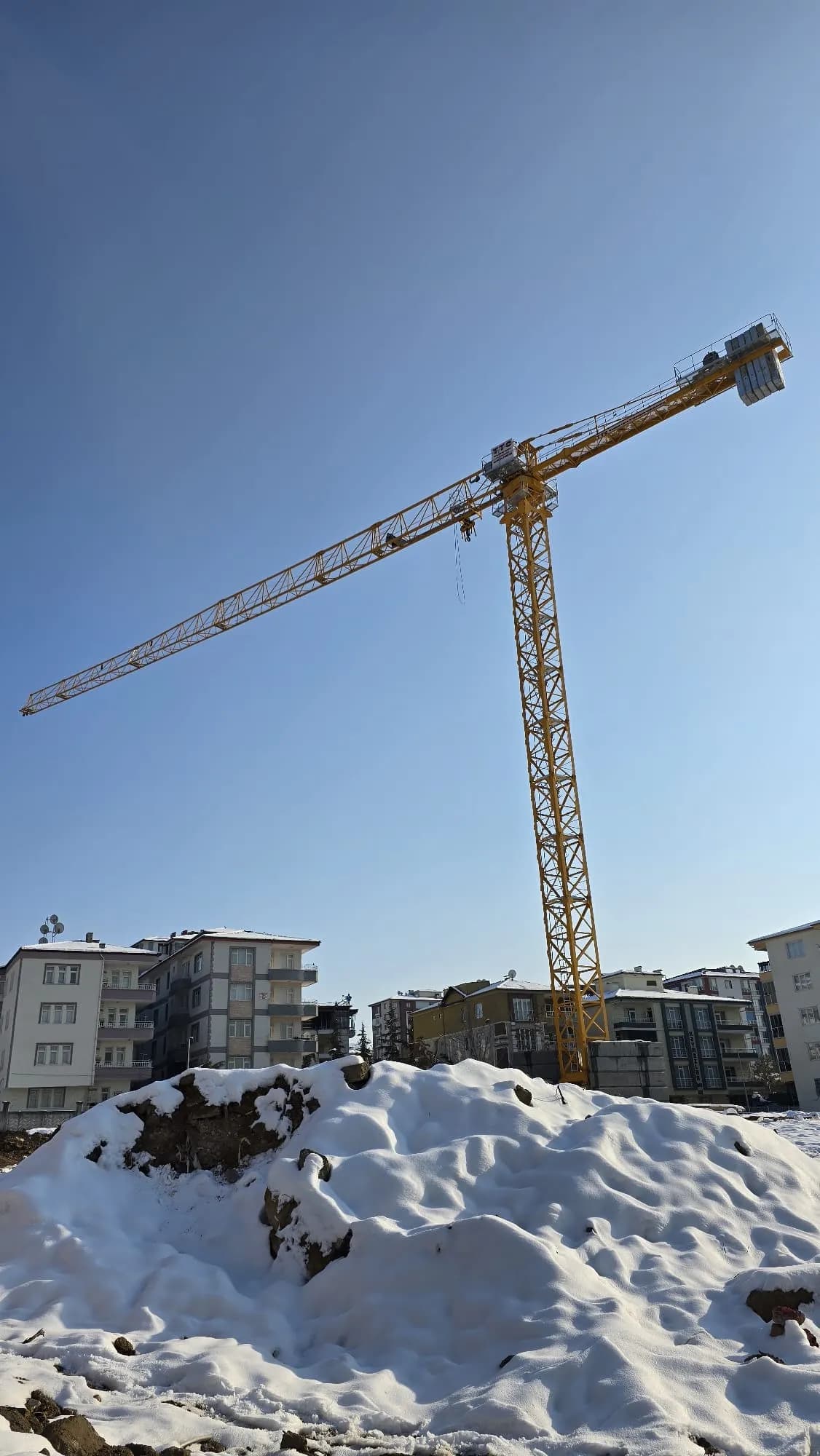 Kule vinç kabin içi görünümü